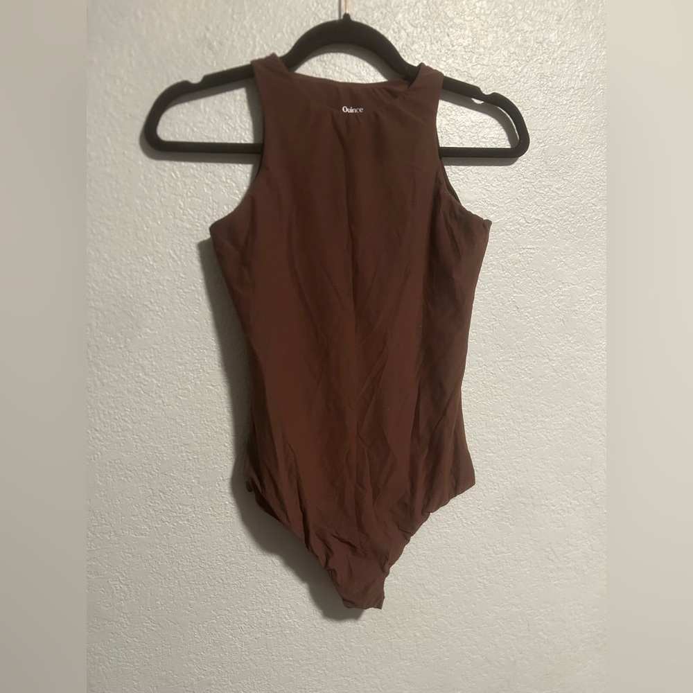 Quince brown bodysuit